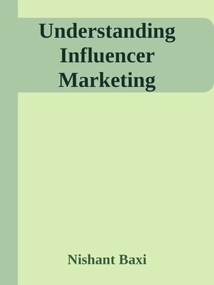 cover image of Understanding Influencer Marketing